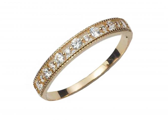 Filigree Style Real Diamond Jewellery Ring Round Cut 2.5mm 1.3mm Size 0