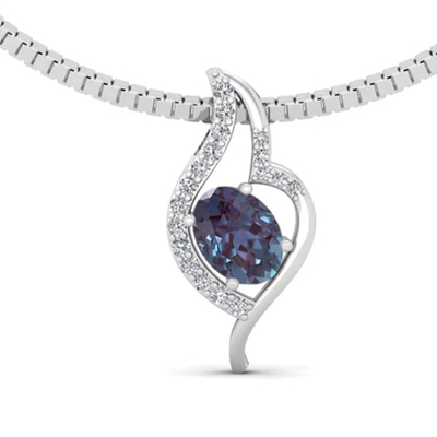 925 Sterling Silver CZ Dainty Jewelry Alexandrite Ring Set Alexandrite Wedding Rings