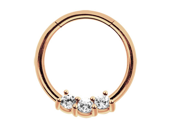 Helix 14k Gold Septum Ring , 8mm And 10mm Nose Ring for Daily wear
