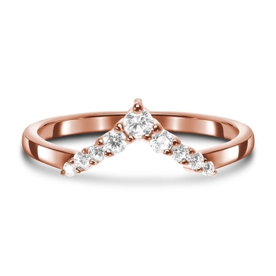 Celebrity Diamond Engagement Rings For Women , 14K Rose Real Diamond Jewellery