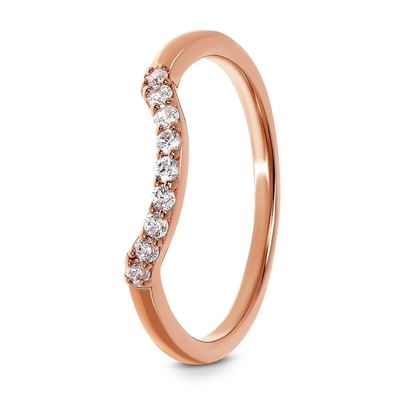 Prettiest Real Diamond Fancy Promise Rings 14K Rose Gold Jewelry