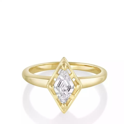 9K/10K/14K/18K Solid gold natural diamond engagement rings for women