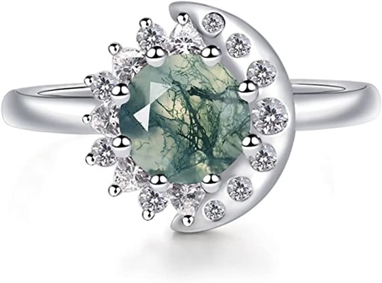 925 Sterling Silver Marquise Shape Jade Aventurine Open Leaf Rings Olive Leaf Rings Handmade Jewelry Unique Gifts for Wo