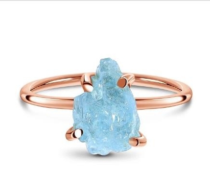 Rose Gold Plated 925 Sterling Silver Rainbow Faceted Moonstone Jewelry Pear Cut Halo Moonstone &amp; CZ Engagement Ring