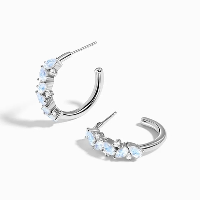 Wholesale 925 Sterling Silver Jewelry 14K Gold Plated Women Dangle Earrings Natural Moonstone Drop Earrings