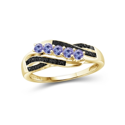 Natural 2 ct Cushion Cut Tanzanite Cocktail Ring in Sterling Silver  Engagement Ring In 18K White Gold