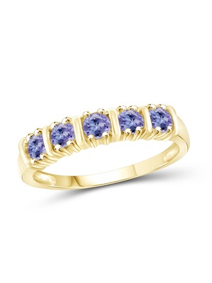 Oval Natural Primal Gold 14 Karat White Gold 6x4mm Pear Tanzanite Ring -Handmade Wedding Ring