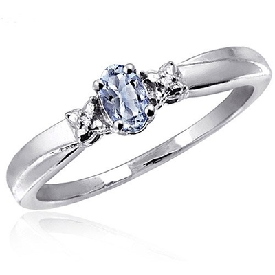 Miabella Women's 4/5 Carat T.G.W. Tanzanite Sterling Silver Semi-Eternity Engagement Ring