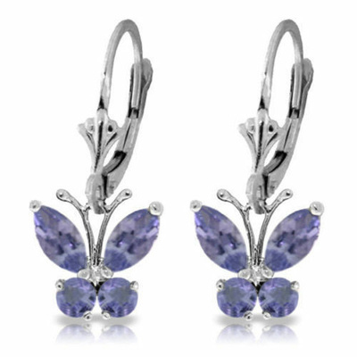 atural Tanzanite Earring Clip Gemstone Jewelry Real Pure Genuine 925 Solid Sterling Silver