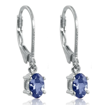 atural Tanzanite Earring Clip Gemstone Jewelry Real Pure Genuine 925 Solid Sterling Silver