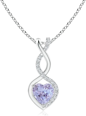 3.12 Carat Genuine Tanzanite And White Topaz 3 Piece Necklace 925 Sterling Silver