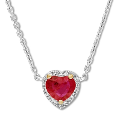 Colors in Rhythm Necklace Garnet/White Topaz Sterling Silver