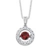 Amethyst Slide Necklace，Amethyst Slide Necklace (14k White Gold, 19x19mm Amethyst, Diamonds .82cttw