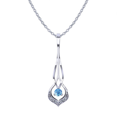 The Elegant Simplicity Of This Interwoven Aquamarine Necklace