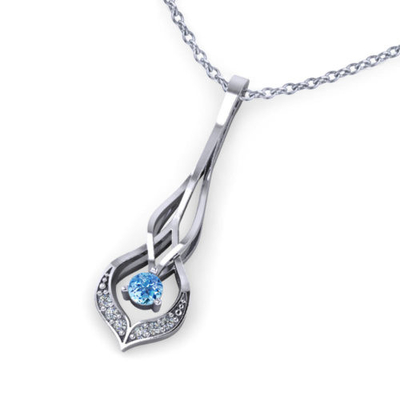 The Elegant Simplicity Of This Interwoven Aquamarine Necklace