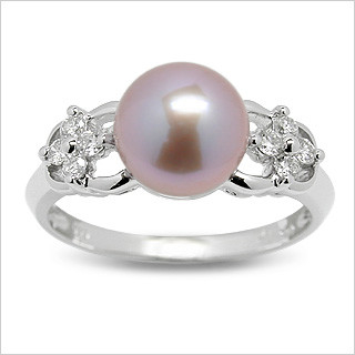 Melinda a Freshwater Cultured  Pearl Engagement Ring For Women