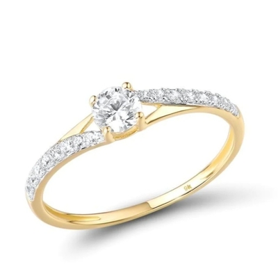 9K Gold Engagement Ring/Women's Ring Adele - Pre-Order
