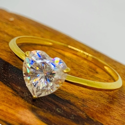 Diamond Ring 1/4 ct tw Round 9K Yellow Gold Wedding Ring