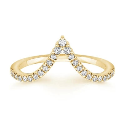 Exquisite Ring  Features Shimmering Pavé Diamonds With 9K Gold For Women