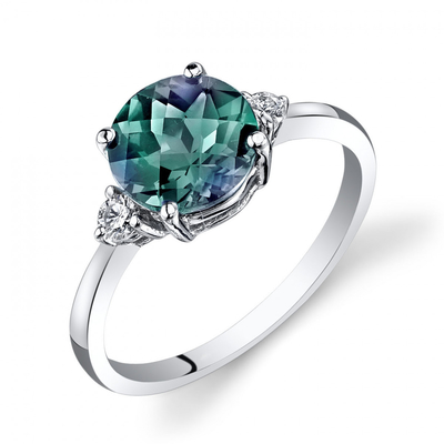 Gold Plated Wholesale 925 Sterling Silver Jewelry Women Wedding Ring Oval Shape Lab Created Alexandrite Stone Ring