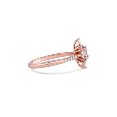 Alexandrite Ring Sterling Silver Ring Natural Alexandrite Engagement Rose Gold Promise June Birthstone Gemstone Jewelry