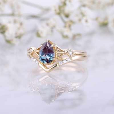High Quality 925 Sterling Silver Alexandrite Crystal Ring For Women Wholesale Women Jewelry Rings