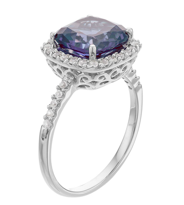 High Quality 925 Sterling Silver Alexandrite Crystal Ring For Women Wholesale Women Jewelry Rings