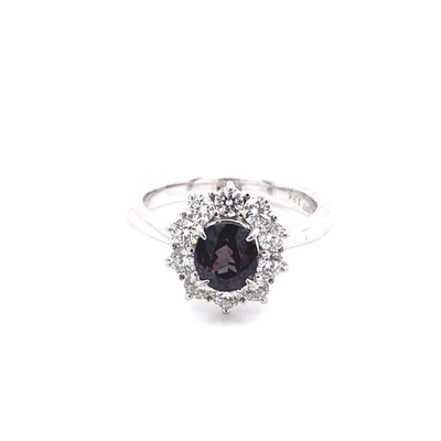 Wholesale Exquisite Vintage 925 Silver Jewelry Green Alexandrite Ring Engagement Ring For Women