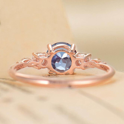 Luxury Engagement Ring Water Droplets Moonstone Ring Moon Stone Engagement Rings Womens