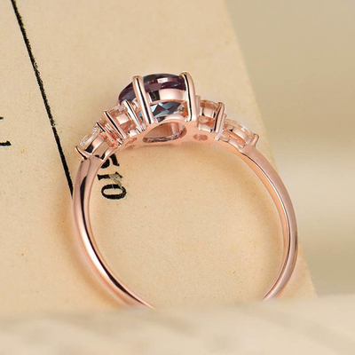 Luxury Engagement Ring Water Droplets Moonstone Ring Moon Stone Engagement Rings Womens