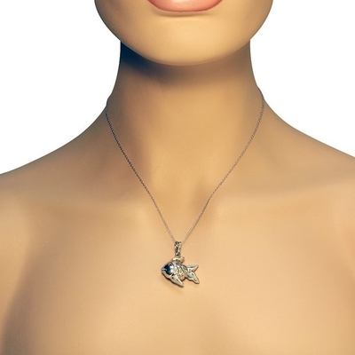 Green Sea Turtle Necklace Silver Chain Jewelry with Rhinestone  Pendant For Casual Formal Attire Sea Life  Necklace