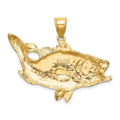 10k Yellow Gold Dolphin Charm Necklace Pendant Fish Sea Life Fine Jewelry For Women Gifts For Her