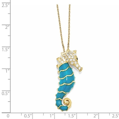 14k Gold Jellyfish Pendant for Necklace, Spirit Animal Jewelry, Sea Life Gifts for Her with 20 inch Chain