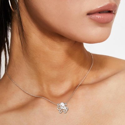 925 Sterling Silver Gold Plated Enameled Cubic Zirconia Cz Seahorse 18 Inch Chain Necklace Pendant Charm Sea Life