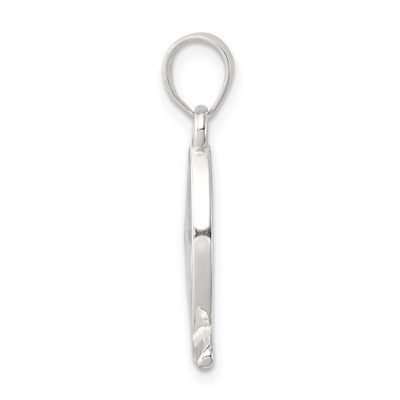 Carat in Karats Sterling Silver Polished Finish Enameled With Mustard Seed Ichthus Fish Charm Pendant