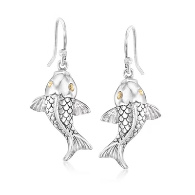 1Puzzled Sparkling Dolphin Necklace and Earrings Set Charming Necklace and Earring Set - Ocean