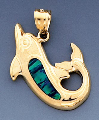 Created Opal / Created Sapphire Sea Life Pendant , Created Topaz Crazy Crab Pendant