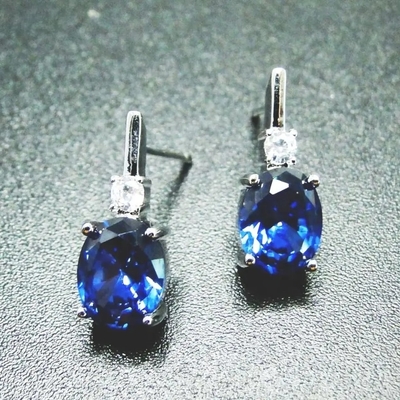 Green Spinels Cubic Zircon Stone Ring Earrings Pure 925 Sterling Silver Fashion Jewelry Set