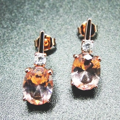 Green Spinels Cubic Zircon Stone Ring Earrings Pure 925 Sterling Silver Fashion Jewelry Set