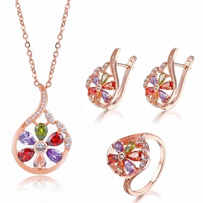 Color Change Stone Hot Selling Fashion Multi Color Round Shape Drop Earrings for Women Party