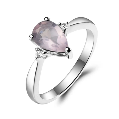New 925 Sterling Silver CZ Rainbow Mystic Topaz Mystic Topaz Birthstone Month Engagement Ring