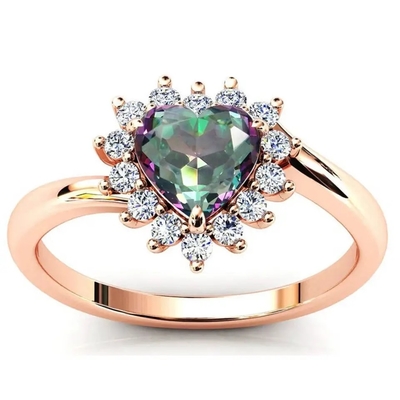 Wholesale 925 Sterling Silver Jewelry Square Shape Mystic Topaz Silver Ring