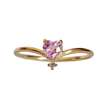 925 Sterling Silver Round Shape Rose Gold Platedt Morganite Cuff Earrings