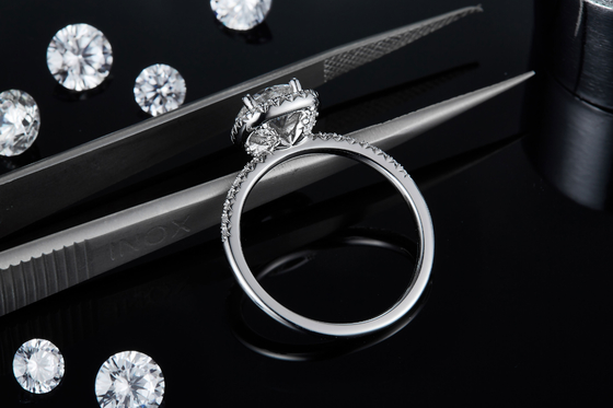 Square Cut Bridal Women Moissanite  Square Diamond  Gold with Silver Romantic Wedding Ring