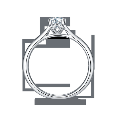 925 Sterling Silver Jewelry Diamond Moissanite Engagement Rings Promise Rings for Women