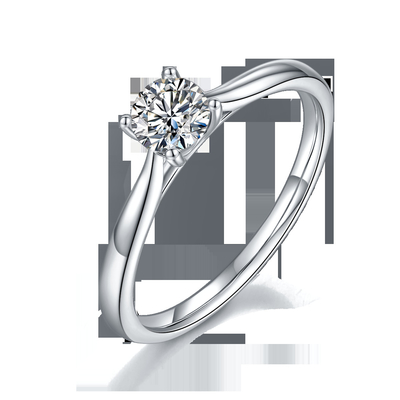 925 Sterling Silver Jewelry Diamond Moissanite Engagement Rings Promise Rings for Women