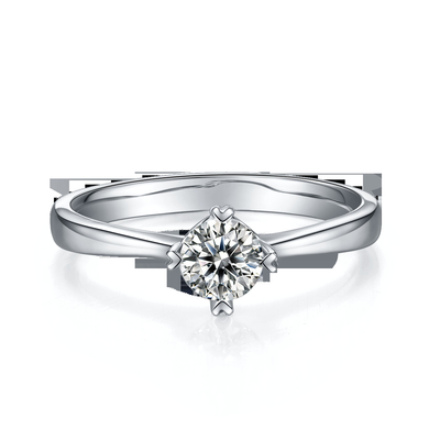9K With Silver Mosaic Moissanite Jewelry Minimalist Lady Ring