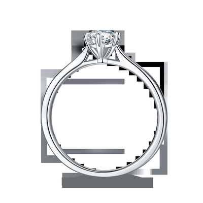 0.5ct  Shape Hexgonal  Lab Diamond Jewelry With Silver Women Ring
