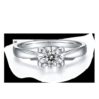 9K with Silver Ring Square White Moissanite Diamond Minimalist Wedding Jewelry