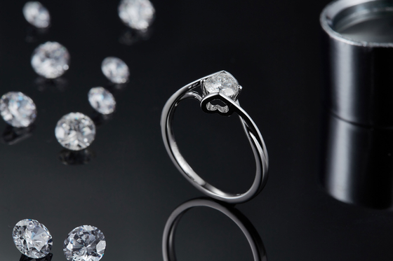 925 Sterling Silver Women Jewelry 3 carat Natural Moissanite Promise Ring Wedding Ring Engagement Gemstone Jewelry